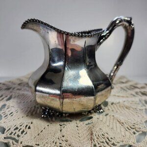 Antique Reed & Barton Creamer or Water Pitcher 3560 Silver Plate Taunton…